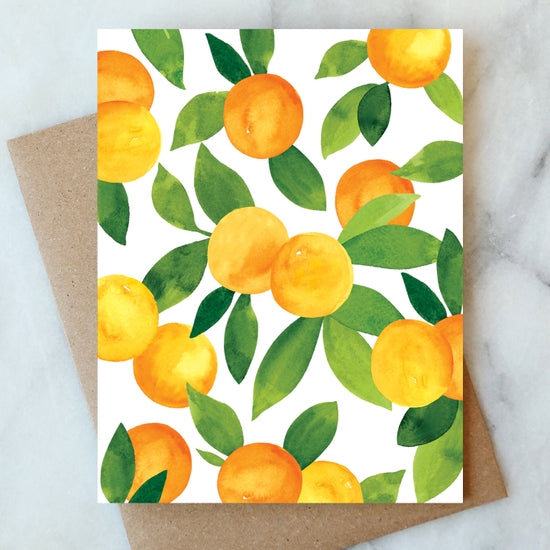 Oranges Blank Greeting Card, Boxed Set of 6