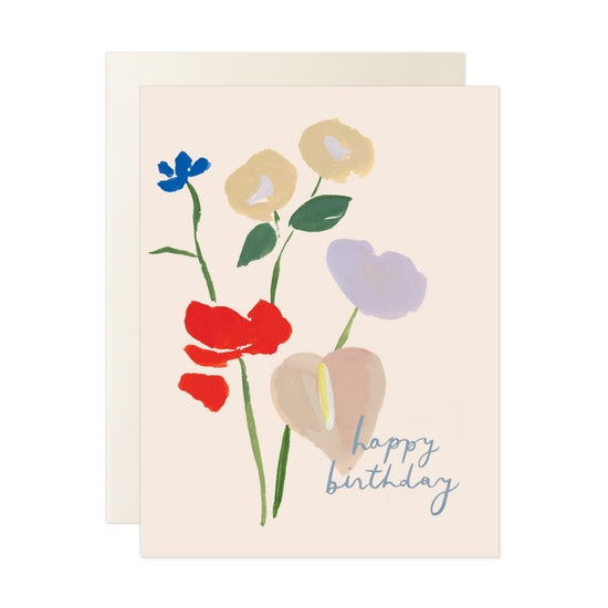 Bouquet Happy Birthday Greeting Card - PARK STORY