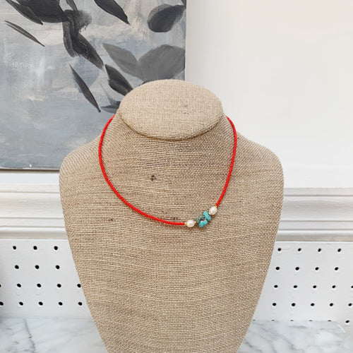 Beaded Short Necklace (multiple colors) - PARK STORY