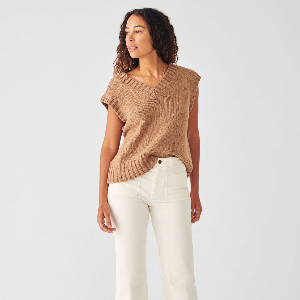 Stretch Cord Patch Pocket Pant in Egret