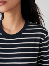 Load image into Gallery viewer, Cloud Long Sleeve Tee In Navy Stripe - PARK STORY
