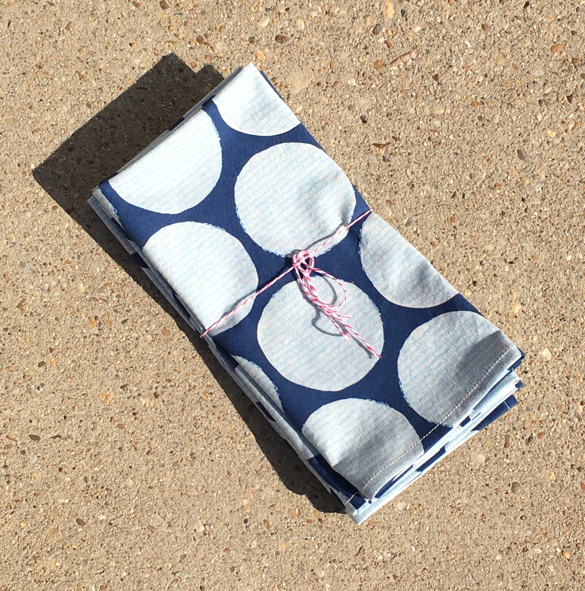 Blue Circle Napkin Set - Thumbnail 2