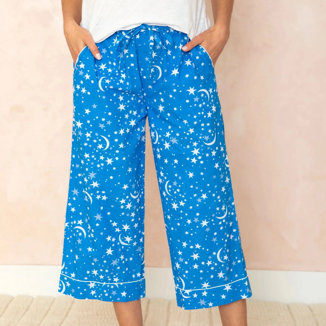 Cropped Celestial Skies Pajama Bottoms