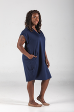 Load image into Gallery viewer, Athena Sleeveless Dress in Blue - PARK STORY
