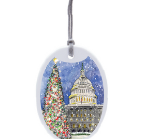Capitol Hill Ceramic Holiday Ornament - PARK STORY