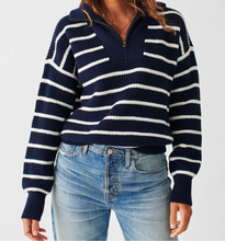 Load image into Gallery viewer, Mariner Sweater in Navy Multi
