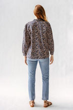 Load image into Gallery viewer, Venice Tie Neck Blouse in Bonfire - PARK STORY
