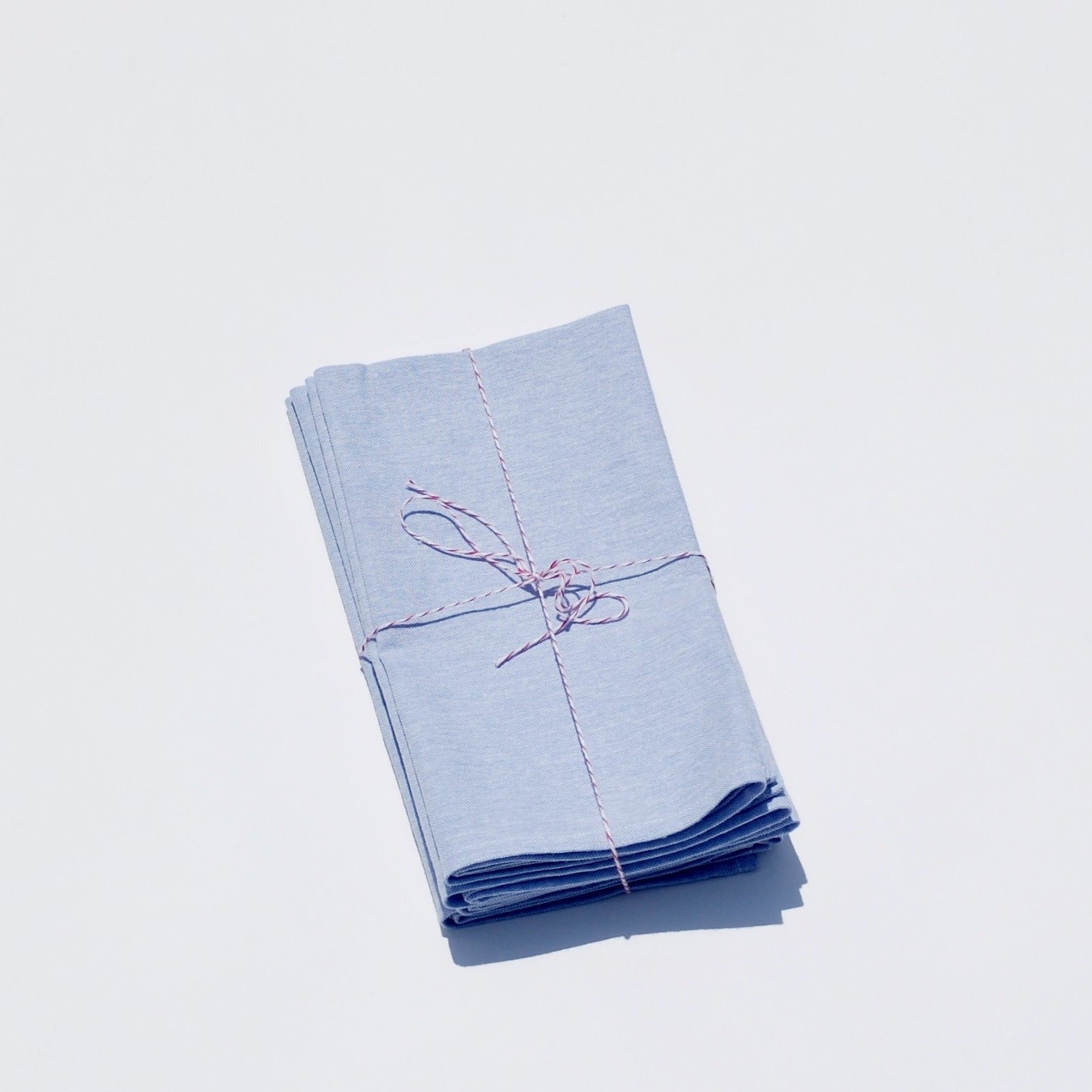 Blue Cotton Napkin Set - Thumbnail 2