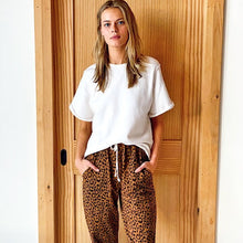 Load image into Gallery viewer, Vintage Leopard Drawstring Pant
