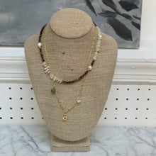 Load image into Gallery viewer, Neutral Stone &amp; Paperclip Necklace - PARK STORY

