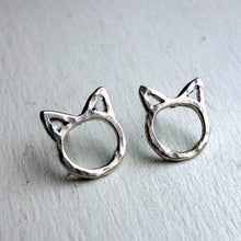 Load image into Gallery viewer, Cat Stud Earrings
