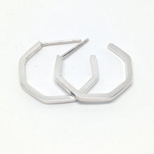Load image into Gallery viewer, Sterling Silver Geo Hoops - PARK STORY
