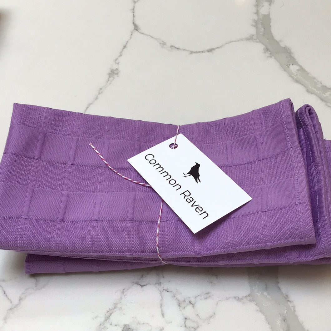 Purple Textured Napkin Set