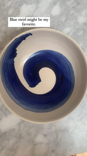 Blue Swirl Bowl - PARK STORY