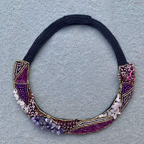 Baha Embroidered Necklace - PARK STORY