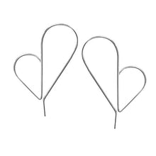 Load image into Gallery viewer, Petite Heart Hoops
